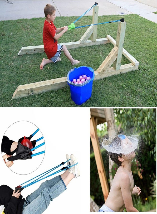 lopfg Water Balloon Launcher ;water balloon slingshot ;water balloon launcher slingshot;Beast 300-yard Waters Balloon Slingshot/Cannon/Launcher ;yellow-2pcs - Image 3